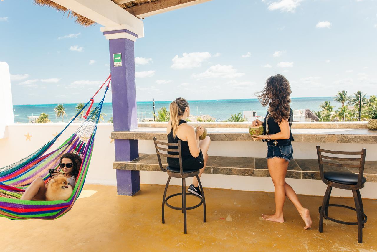 The Mermaid Hostel Beach (Adults Only) Cancún Zewnętrze zdjęcie